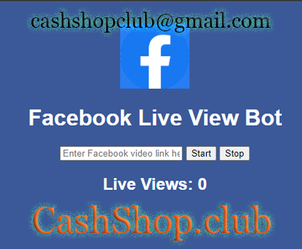 Facebook Live View Bot