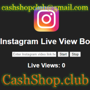 Instagram Live View Bot