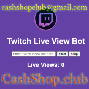 Twitch Live View Bot